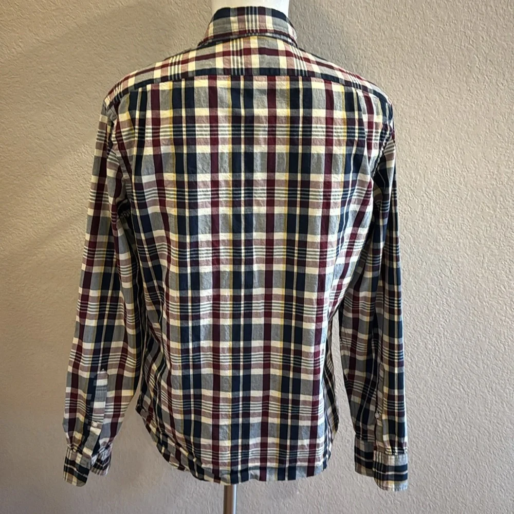 J. Crew Multicolor Plaid men’s Casual‎ Shirt medium classic